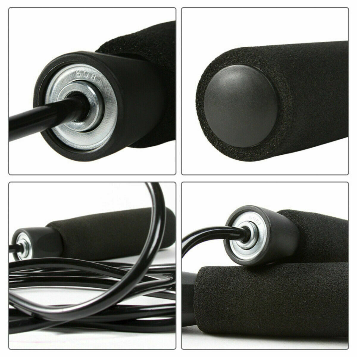 10 feet Adjustable, Bearing Speed, Tangle-Free Skipping Rope