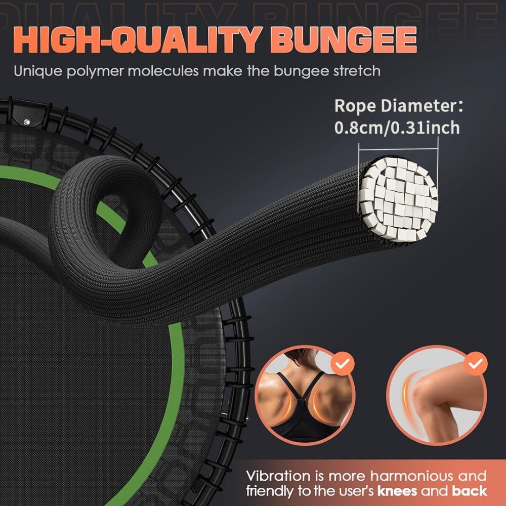 661 Lbs Fitness Trampoline Get in Shape at Home or in the Garden with Our 40 Inch Mini Exercise Trampoline - Stable and Fun