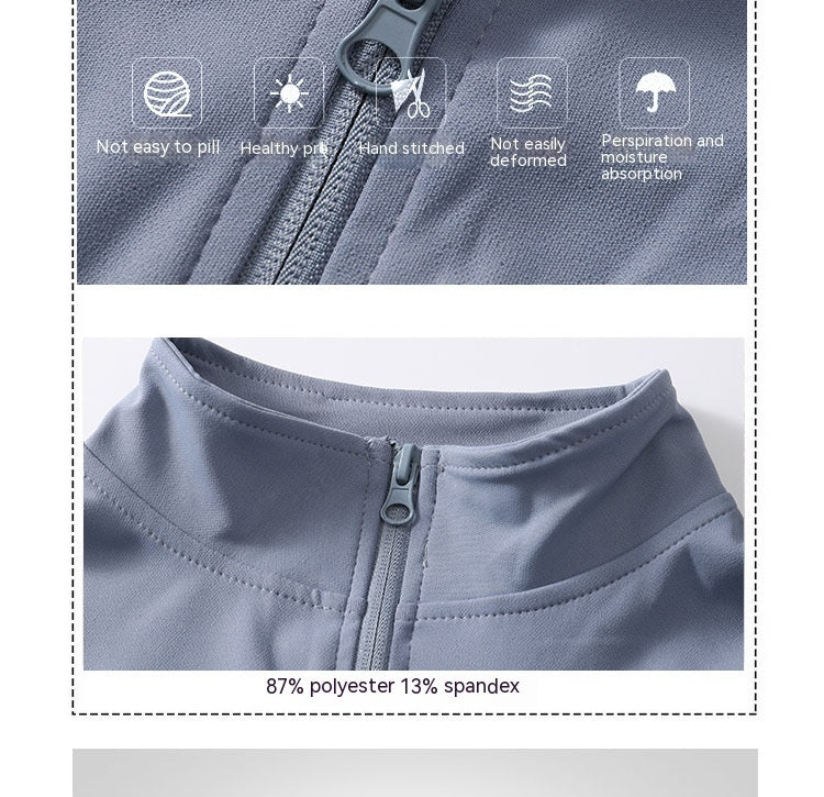 Running Training High Elastic Breathability Jacket Long Sleeve Top Workout Clothes Women Female
