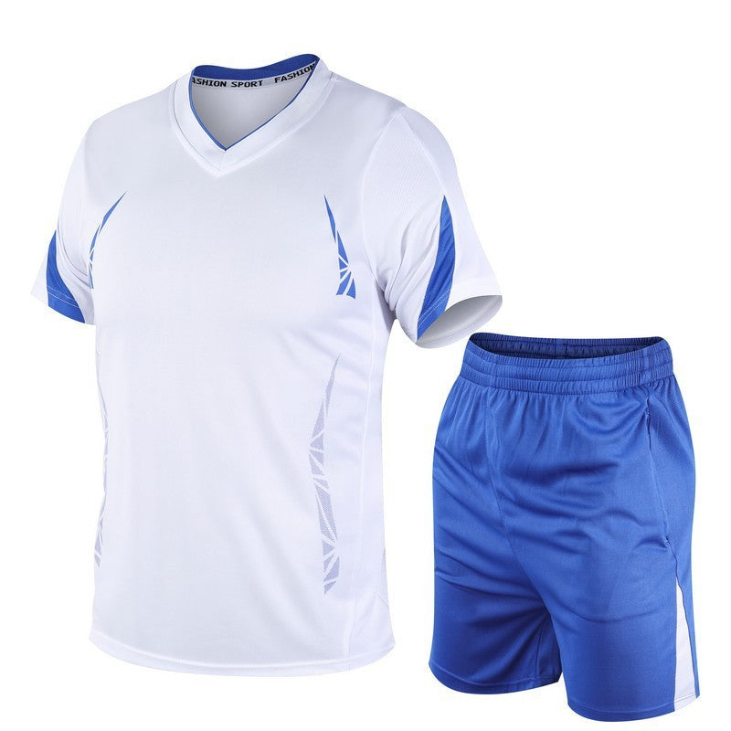 Running Sports Suit Men's Short Sleeve Shorts Shirt