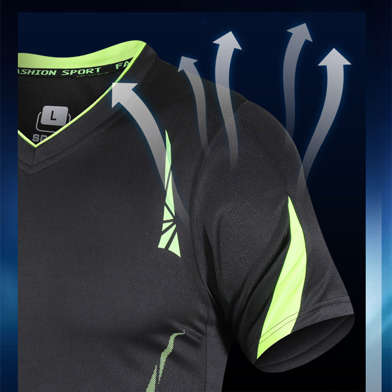 Running Sports Suit Men's Short Sleeve Shorts Shirt