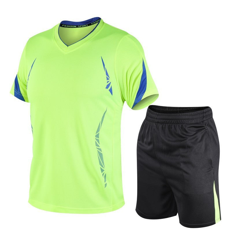 Running Sports Suit Men's Short Sleeve Shorts Shirt