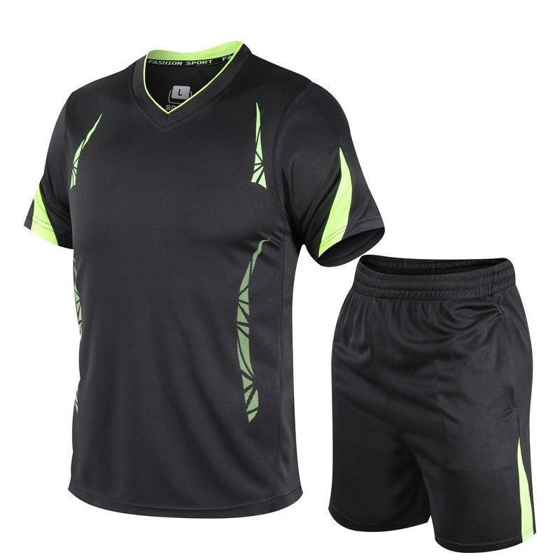 Running Sports Suit Men's Short Sleeve Shorts Shirt