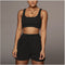 Two-Piece Running Suit With Lace-Up Shorts Bra