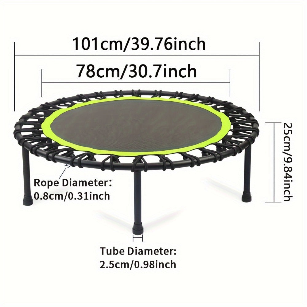 661 Lbs Fitness Trampoline Get in Shape at Home or in the Garden with Our 40 Inch Mini Exercise Trampoline - Stable and Fun
