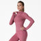 Running Training High Elastic Breathability Jacket Long Sleeve Top Workout Clothes Women Female
